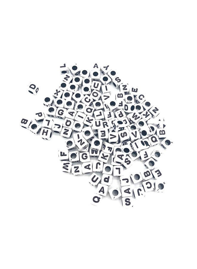 NIBEMINENT 1000-Piece DIY Crafting Alphabet Cube Shape Beads 0.6X0.6cm - Image 1