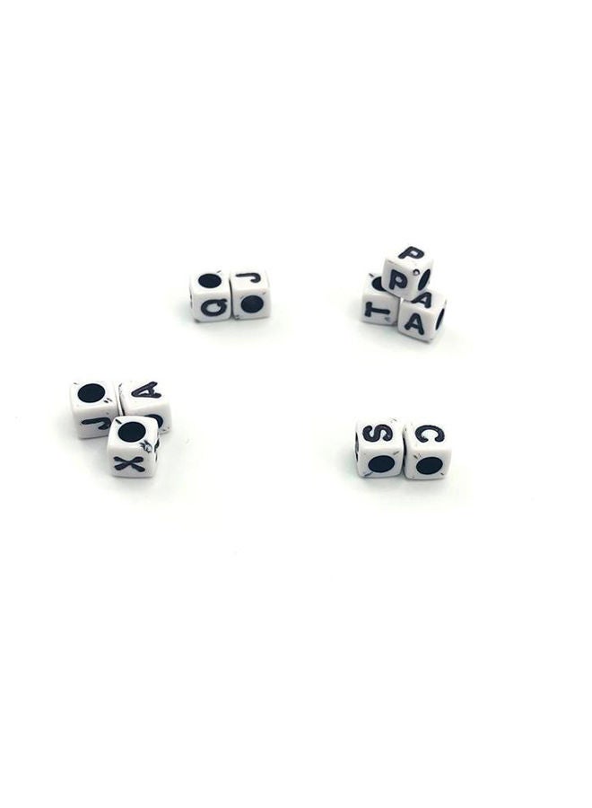 NIBEMINENT 1000-Piece DIY Crafting Alphabet Cube Shape Beads 0.6X0.6cm - Image 3