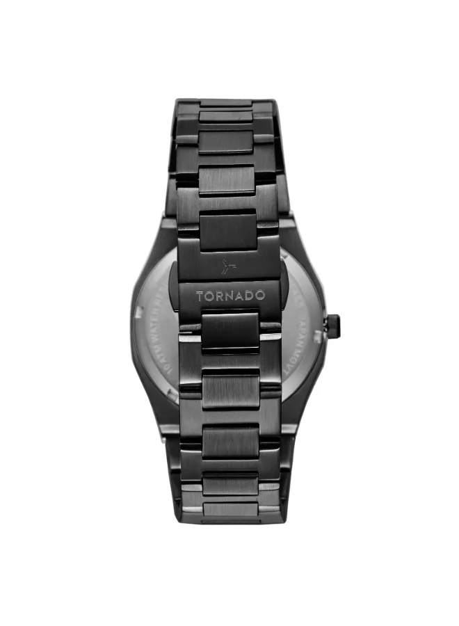 تورنيدو SPECTRA SET Men's Miyota GM12 Movement Watch, Analog Display and Stainless Steel Strap - T23006C-XBXB-S, Grey