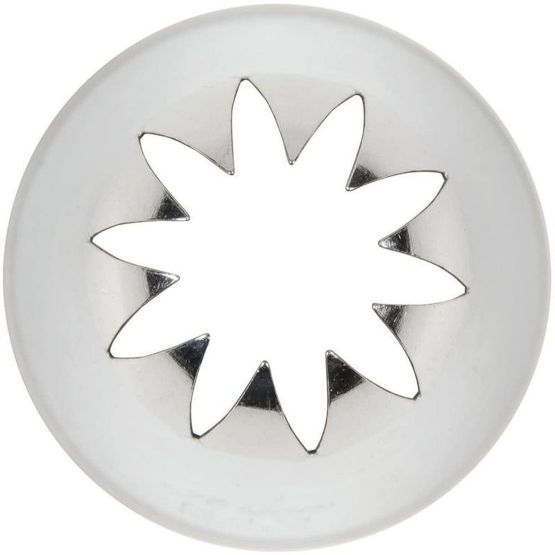 Ateco # 849 - Closed Star Pastry Tip .69'' Opening Diameter- Stainless Steel by Ateco - Image 3