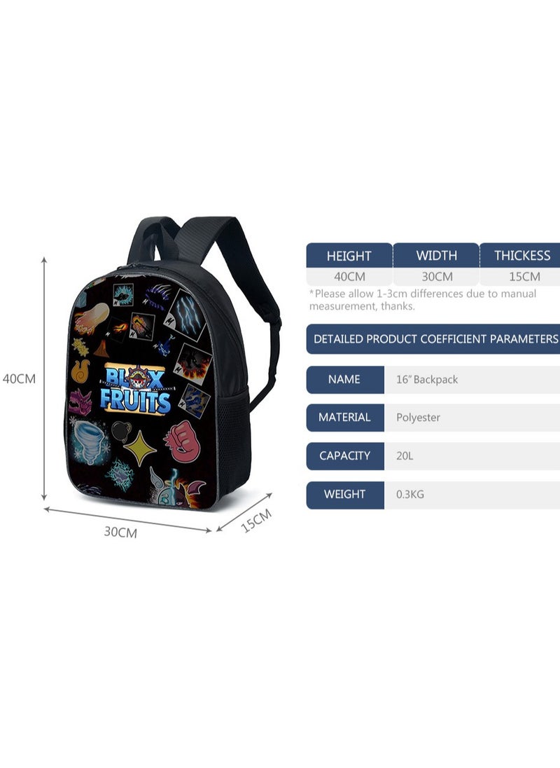 Blox Blox Fruits Cartoon Backpack Student School Bag  - Image 2