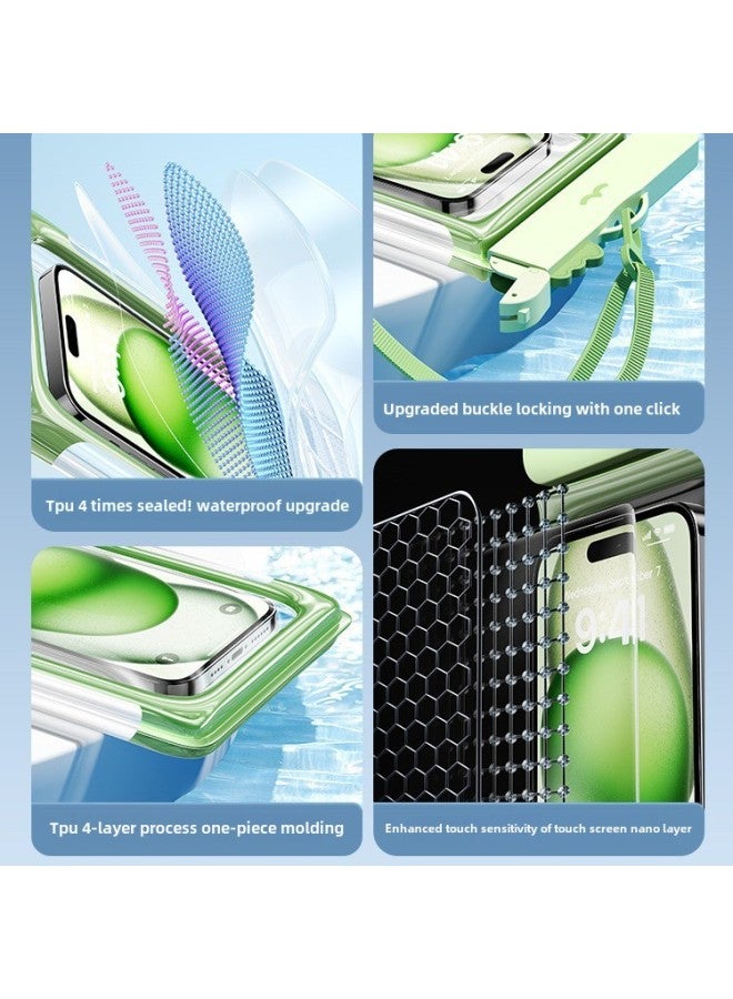 general Mobile Phone Waterproof Bag For Diving Touch Screen With Airbag Portable Swimming Outdoor Hanging Neck Mobile Phone Waterproof Bag-Color:Ordinary Mobile Phone Waterproof Bag little Panda】 - Image 4