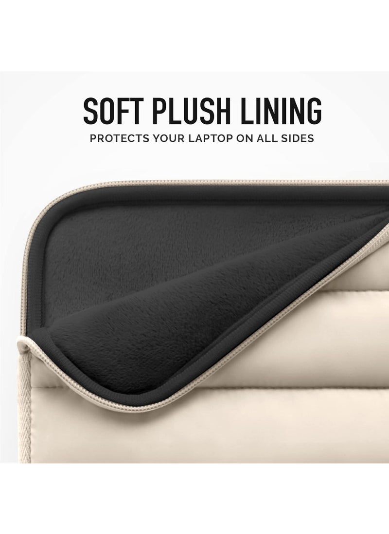 Rock Pow - Puffy 15-16 Inch Laptop Sleeve for Women and Men MacBook Pro 16 Inch Case Cute Computer Sleeve Carrying Case Laptop Bag/Asus/Dell/HP 15.6 Inch Laptop Cover - Image 1
