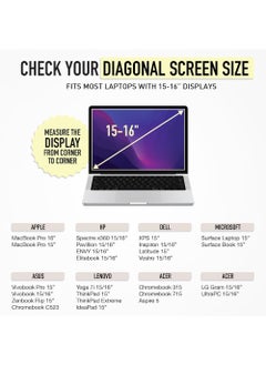 Rock Pow Puffy 15-16 Inch Laptop Sleeve for Women and Men MacBook Pro 16 Inch Case Cute Computer Sleeve Carrying Case Laptop Bag/Asus/Dell/HP 15.6 Inch Laptop Cover  - Image 4