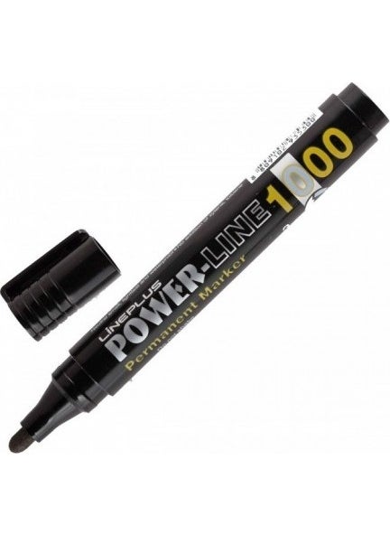 lineplus Box Marker Powerline Round Tip Black 
