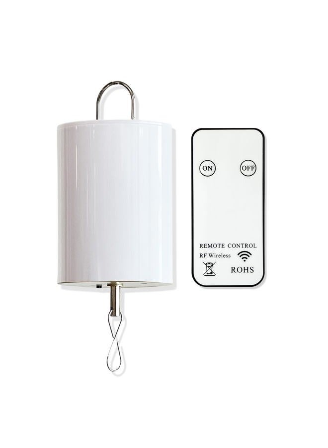 FONMY Hanging Display Motor with Remote for Wind Spinner Ornament Hanging Decor Wind Chimes Baby Crib Mobile Battery Operated Motor-10 RPM Low Speed - Image 1