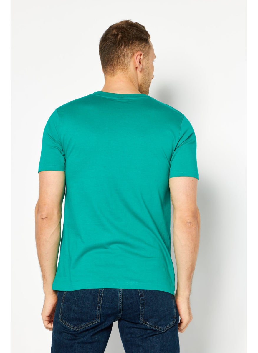 Nautica Competition Men Crew Neck Short Sleeve Graphic Printed T-Shirt, Green  - Image 4