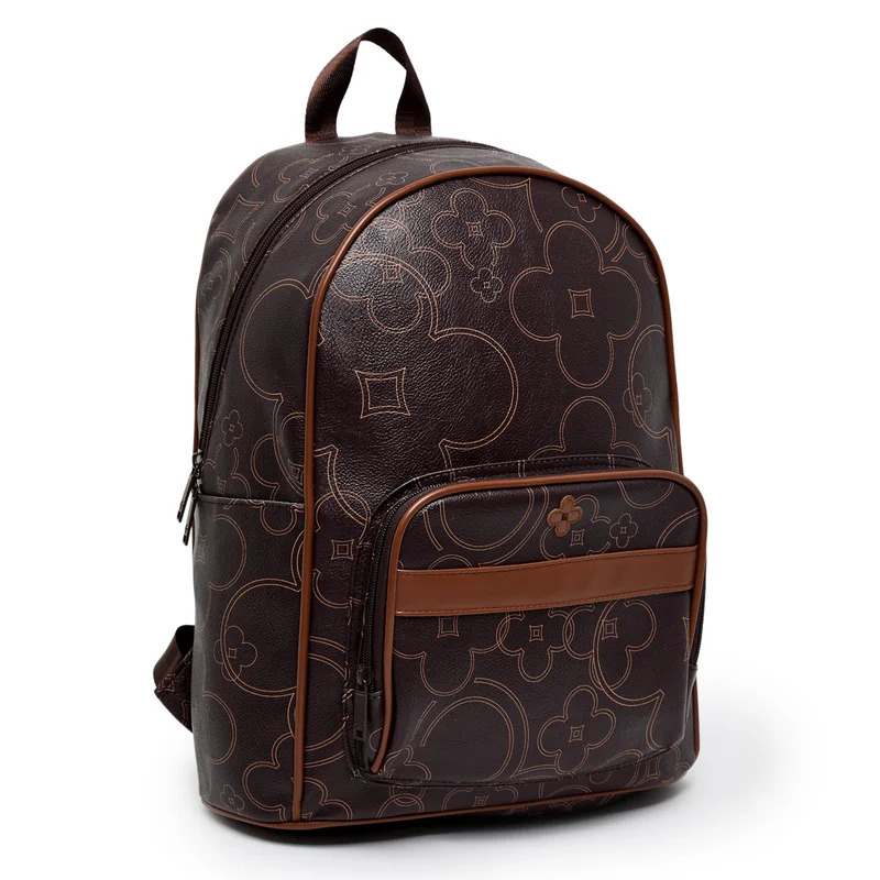 كوتون Koton Kids Monogram Debossed Zippered School Bag