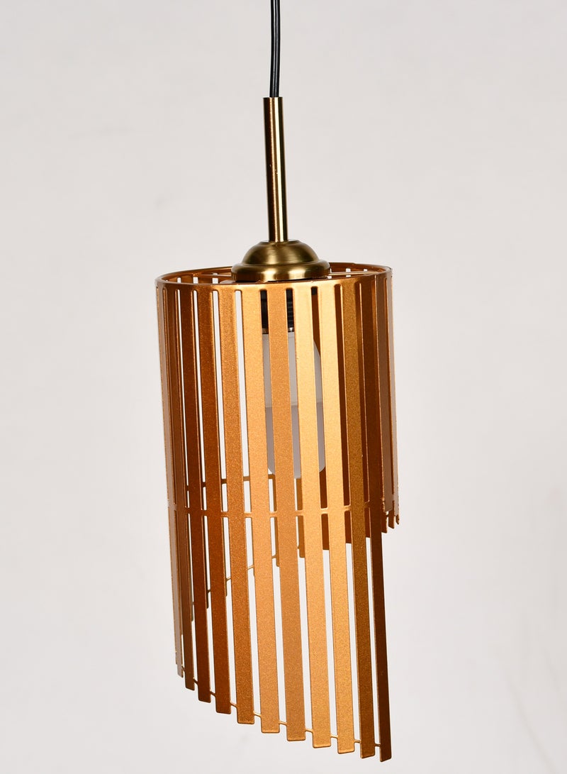 Modern Gold pendant chandelier, geometric shape, with a contemporary and modern design - Image 5