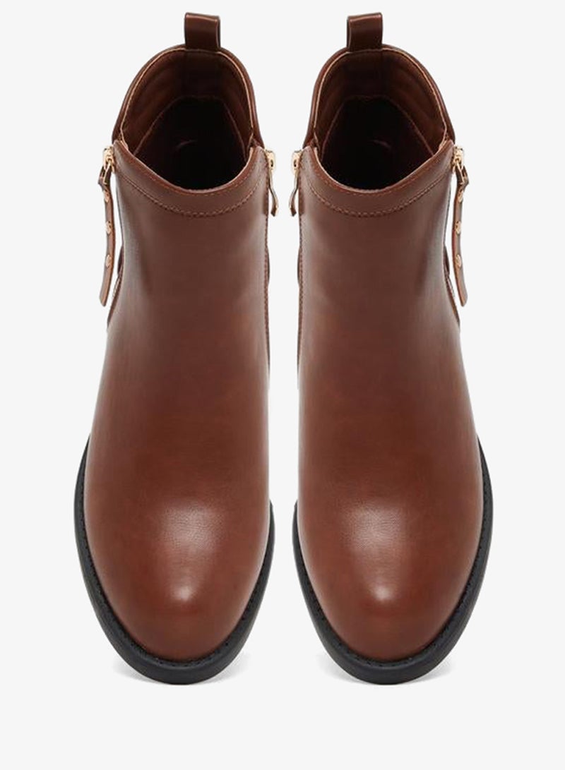 ستايلي حذاء بوت بكاحل بسحَّاب غلق - Image 5