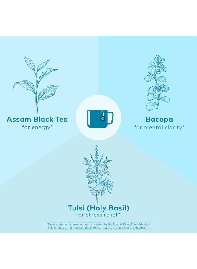 Organic India Organic India Tulsi Breakfast Herbal Tea - Holy Basil, Stress Relieving & Awakening, Immune Support, Adaptogen, Vegan, USDA Certified Organic, Non-GMO, Caffeinated - 18 Infusion Bags, 1 Pack - Image 5