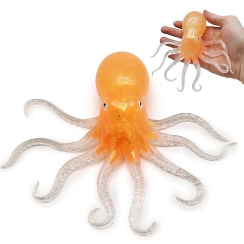 ZTATU Octopus Stress Balls for Kids Squishy Fidget Toys 1PCS Sensory Squeeze Toys Squishy Balls for Kids Sea Animals Party Favors Stress Relief Gifts Easter Basket Stuffers - Image 1