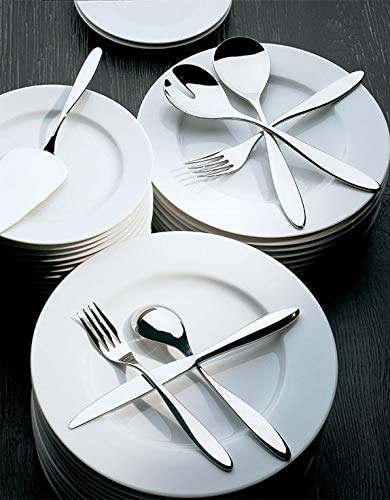 Alessi Mami 8-Inch Table Fork, 18/10 Stainless Steel Mirror Polish, Set of 6 - Image 3