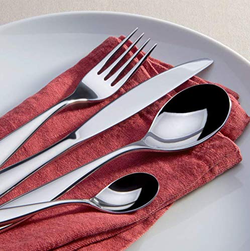 Alessi Mami 8-Inch Table Fork, 18/10 Stainless Steel Mirror Polish, Set of 6 - Image 2