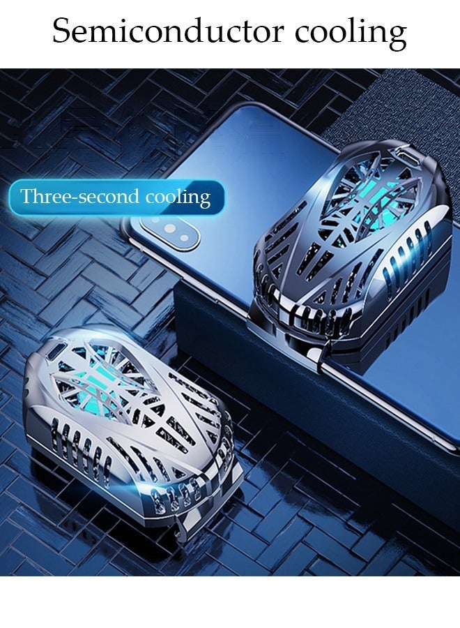 DUNISO Phone Cooler for Live Streaming and Gaming, Fast Phone Cooling Fan, Cellphone Radiator for Mobile Gaming TikTok Live Stream, Fit All Types of iPhone Android Smartphones - Image 3