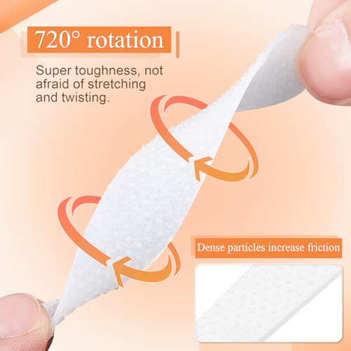 Pushglossy 36 Pcs Non Slip Purse Strap Grip for Shoulder Bag Tote Bag, Stick-ons to Stop Purse from Slipping Down Luggage Straps(Semi-Clear,Large and Small) - Image 3