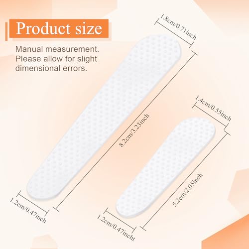Pushglossy 36 Pcs Non Slip Purse Strap Grip for Shoulder Bag Tote Bag, Stick-ons to Stop Purse from Slipping Down Luggage Straps(Semi-Clear,Large and Small) - Image 2