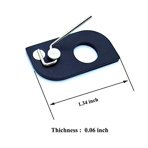 HRCHCG Black Stainless Steel Arrow Rest Archery RH LH Recurve Bow Arrow Rest Hunting Shooting Targeting Accessory(Pack of 3) (Right Hand) - Image 4