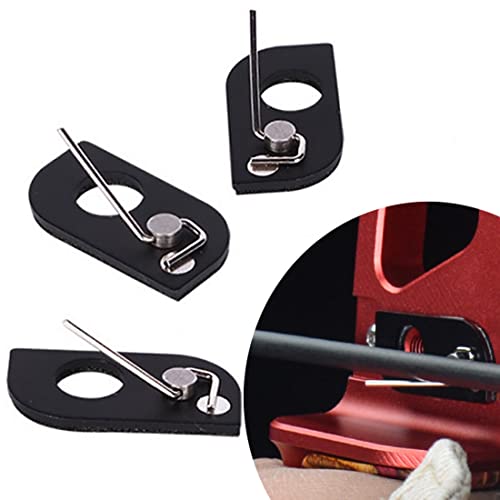 HRCHCG Black Stainless Steel Arrow Rest Archery RH LH Recurve Bow Arrow Rest Hunting Shooting Targeting Accessory(Pack of 3) (Right Hand) - Image 1