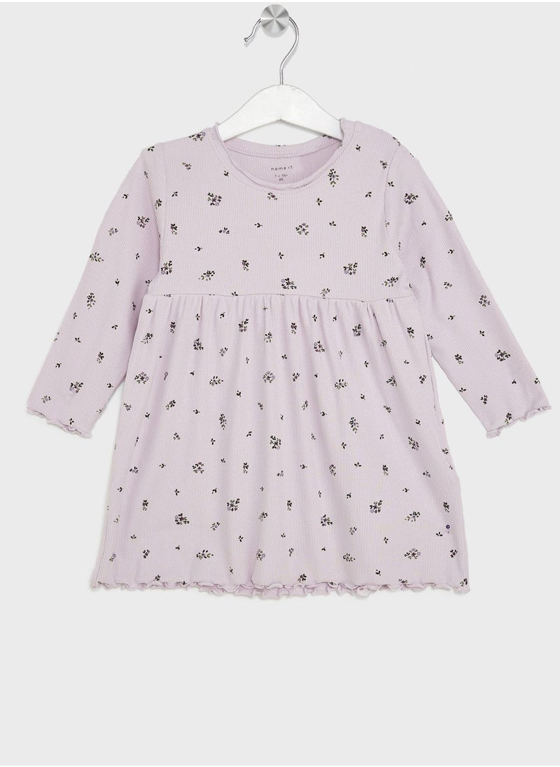 NAME IT - Kids Micro Floral Print Dress - Image 1