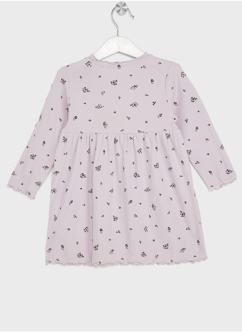 NAME IT - Kids Micro Floral Print Dress - Image 1