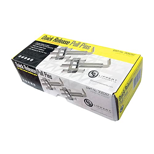 Lippert Components دبوس سحب سريع للإفراج من ليبرت كومبوننتس 308287 لجهاز هبوط العجلات، فضي - Image 4