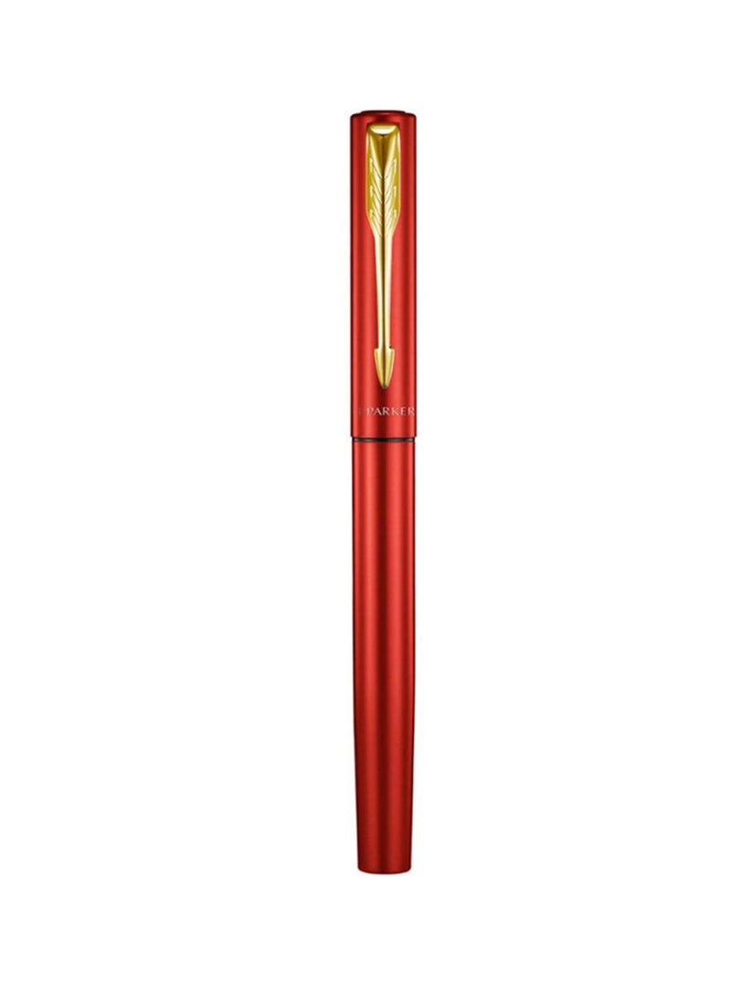 PARKER Vector XL Fountain Pen Fine Tip Red Barrel With Gold Trim - Image 4