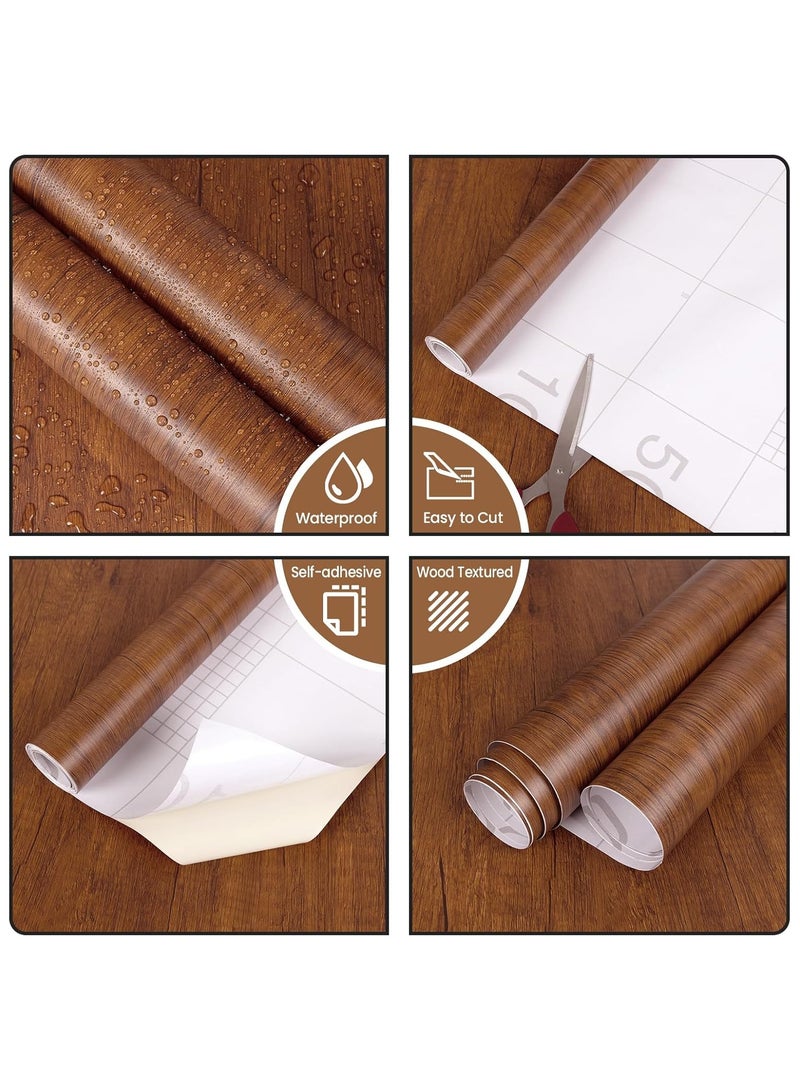 آنا ورق لاصق مزخرف بملمس الخشب مقاوم للماء والرطوبة للخزائن والأثاث - سميك - Image 2