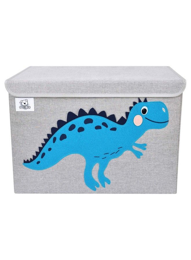 CLCROBD Foldable Large Kids Toy Chest With Fliptop Lid Collapsible Fabric Animal Toy Storage Organizer/Bin/Box/Basket/Trunk For Toddler Children And Baby Nursery (Dinosaur)  - Image 3