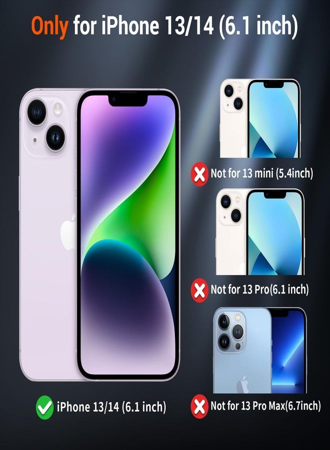 استلق جراب SUPFINE المغناطيسي لهاتف iPhone 14 و iPhone 13 (متوافق مع MagSafe) (حماية فائقة ضد السقوط بمعايير عسكرية) غطاء هاتف نحيف وشفاف غير لامع مقاوم للصدمات، أسود - Image 2