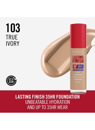 Lasting Finish 35 Hour Foundation  103  True Ivory - view 2