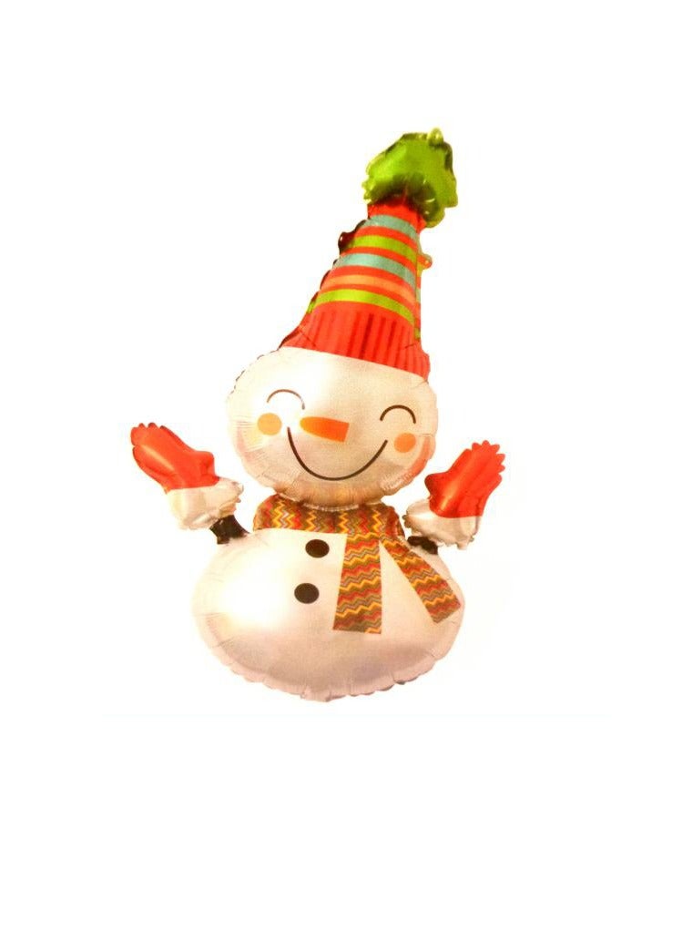 PARTY FUN Winter Wonderland Snowman Balloon Whimsical 42 Inch Decoration  - Image 1