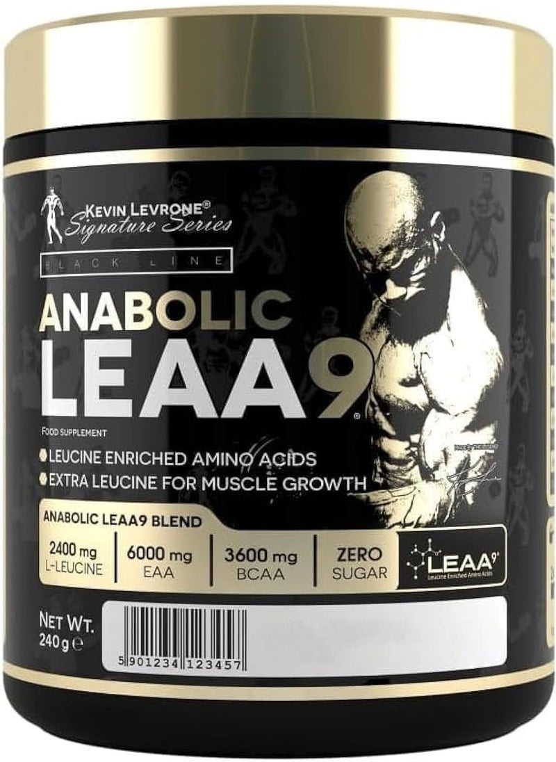KEVIN LEVRONE - Kevin Levrone Anabolic LEAA9 Leucine Enriched Amino Acid Italian Blood Orange, 240g, 30 Servings - Image 1