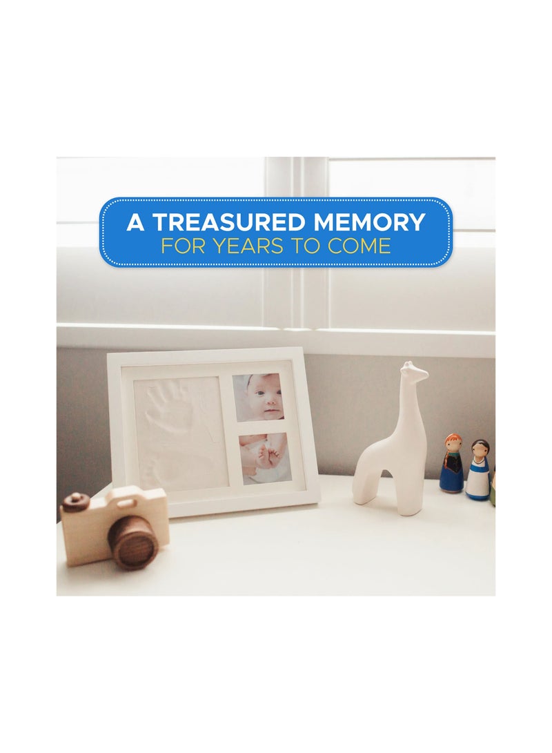 Baby Handprint and Footprint Kit with Keepsake Frame for Newborns, Perfect Gift for Baby Showers, Non-Toxic Clay for Boys & Girls, Ideal Nursery Decor for New Moms (1 Pack) - Image 4