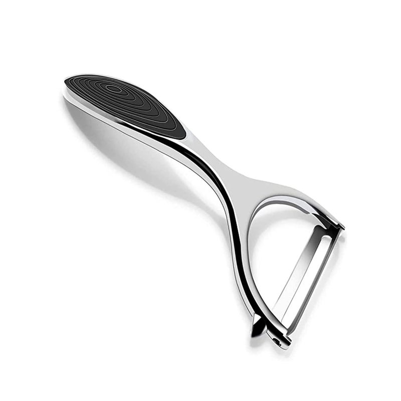 SOLARAE Peeler, stainless steel serrated knife rotary peeler, anti-slip handle for fruit and vegetable kitchen, kitchen utensils, suitable for potatoes, apples, carrots, vegetables, fruits - Image 1