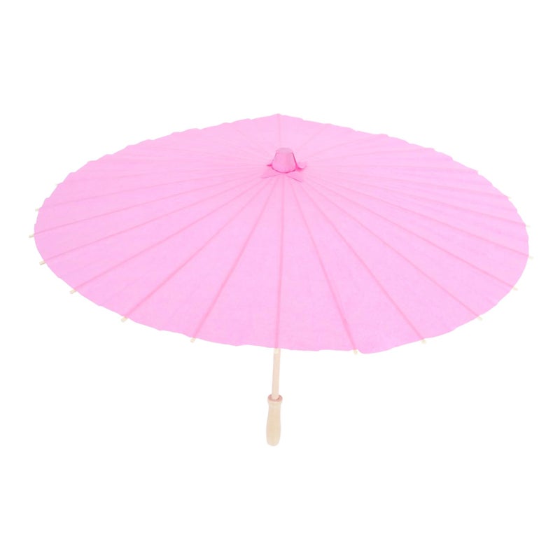 Hand Painted Oil Paper Umbrella 60cm Smooth Handle Parasol For Party Decorations - Image 2
