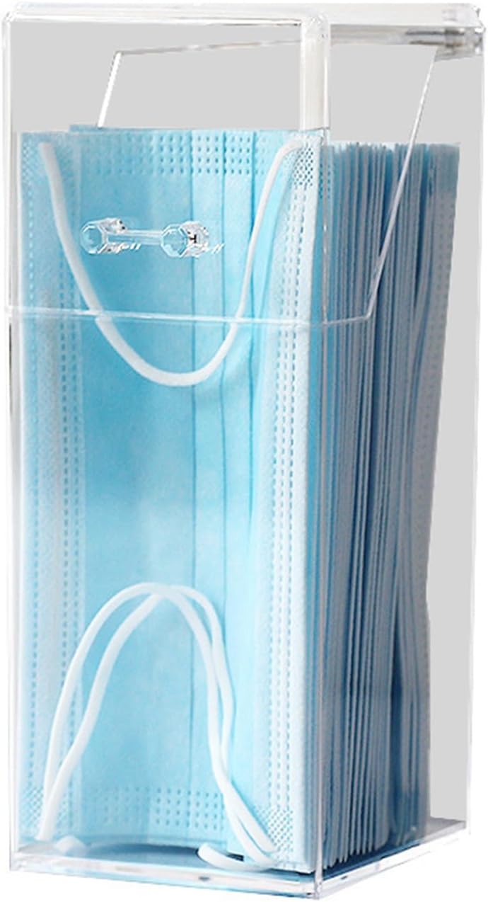 Storage Box Dressing Table Sundries Dormitory Makeup Organizer Transparent Cosmetics Household Tissue Tissue with Lid Kitchen Seal Design Transparent - Image 1