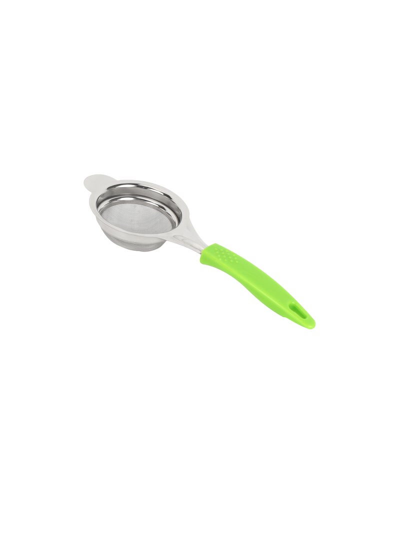 Royalford 10.0 cm Strainer- RF12619/ Stainless Steel Mesh Multi-Purpose Use/ Food-Grade and Safe to Use, Hanging Loop/ Easy to Hold PP Handle and Perfect for Tea, Coffee, Juice/ Compact and Durable Liquid Strainers Silver - Image 3