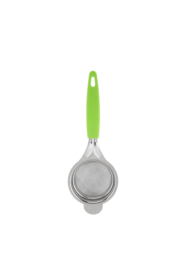 Royalford 10.0 cm Strainer- RF12619/ Stainless Steel Mesh Multi-Purpose Use/ Food-Grade and Safe to Use, Hanging Loop/ Easy to Hold PP Handle and Perfect for Tea, Coffee, Juice/ Compact and Durable Liquid Strainers Silver - Image 5
