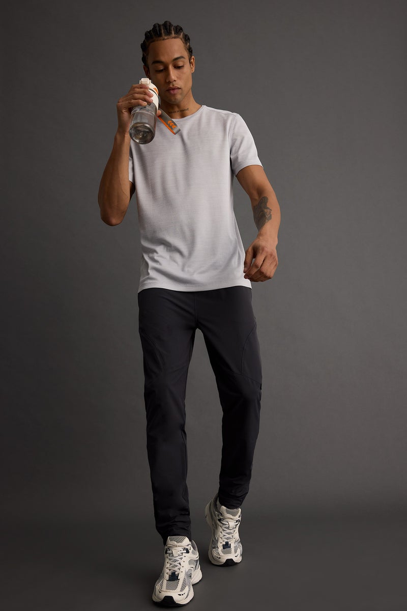 DeFacto Grey Man Slim Fit Woven Zipper Jogger Casual - Image 1