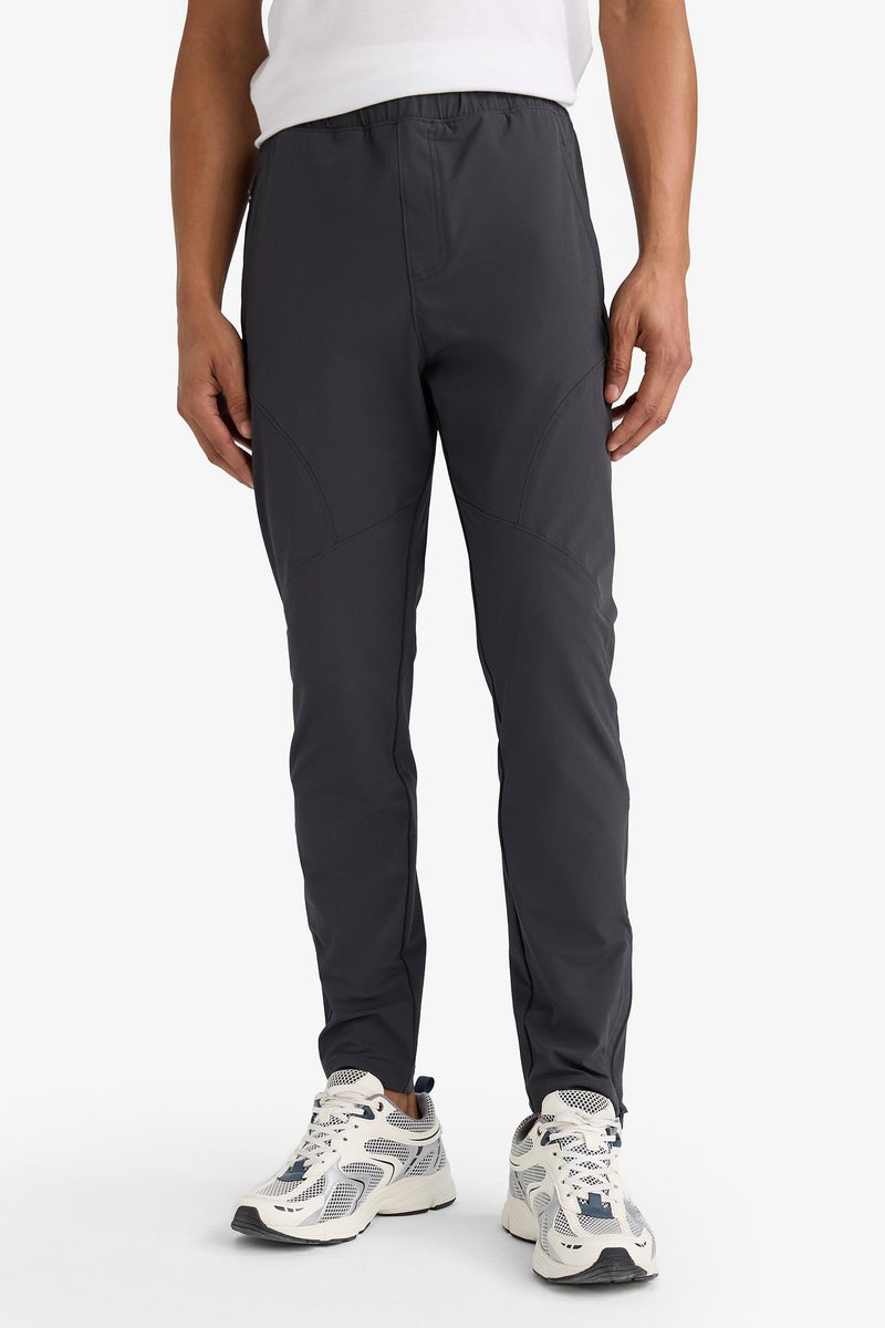 DeFacto Grey Man Slim Fit Woven Zipper Jogger Casual - Image 5