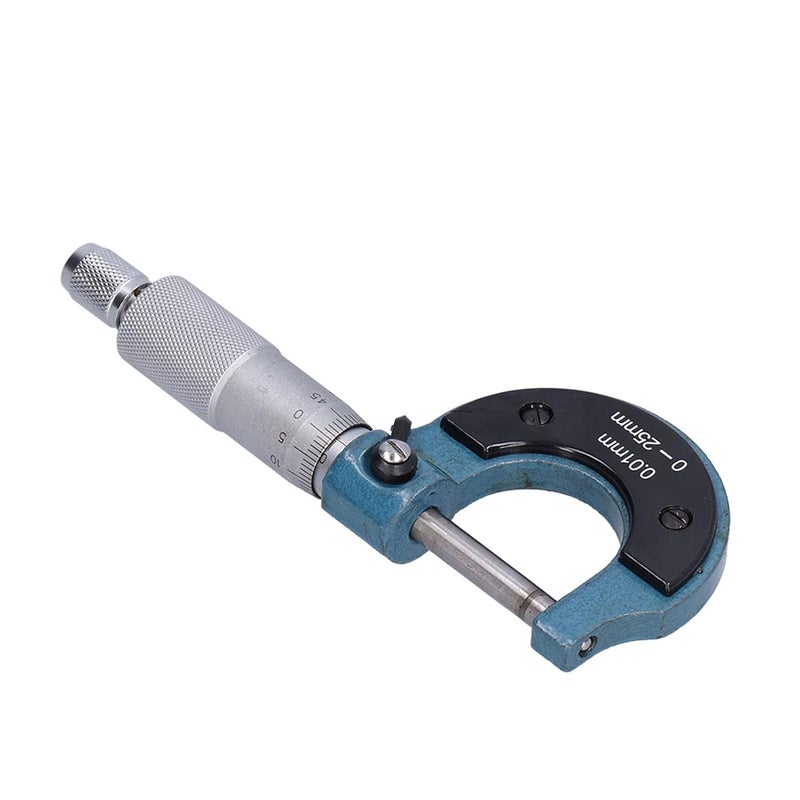 Outside Micrometer, Clear Scales Portable Stainless Steel Thickness Micrometers Easy Operation Durable for Machinery Equipment(0-25mm) - Image 2