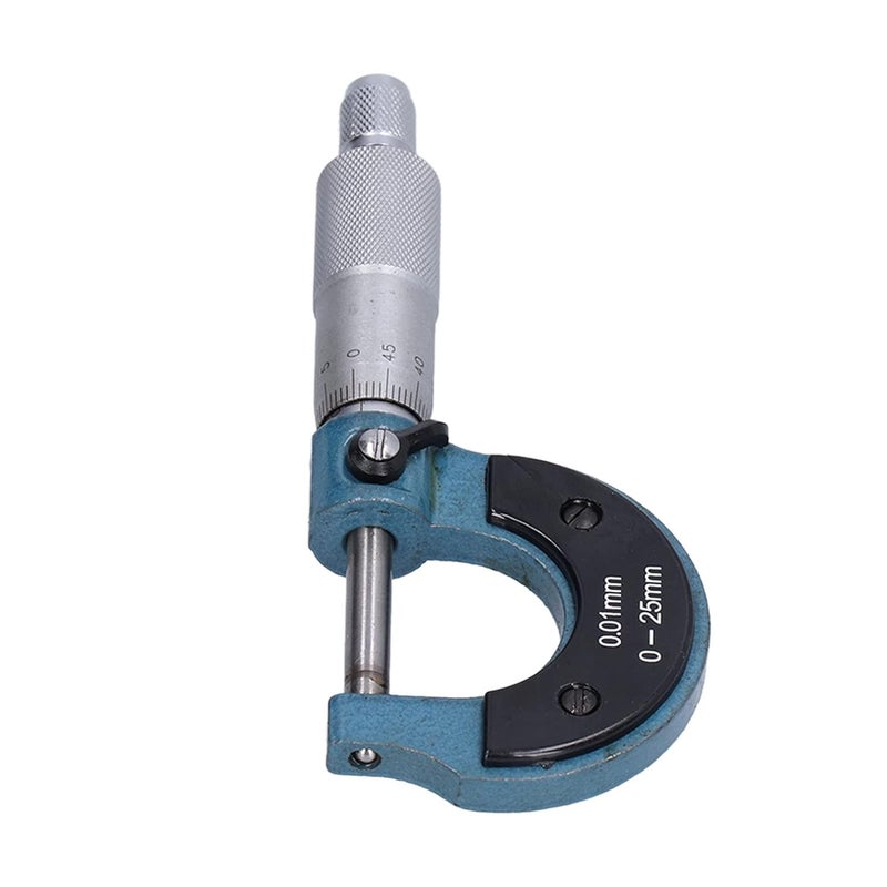 Outside Micrometer, Clear Scales Portable Stainless Steel Thickness Micrometers Easy Operation Durable for Machinery Equipment(0-25mm) - Image 5