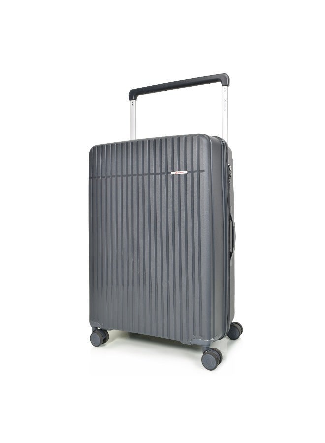MORANO 3-Piece Polypropylene Luggage Set – Shatter-Resistant Hard Shell Suitcases (28”/24”/20”) – Dark Grey - Image 5