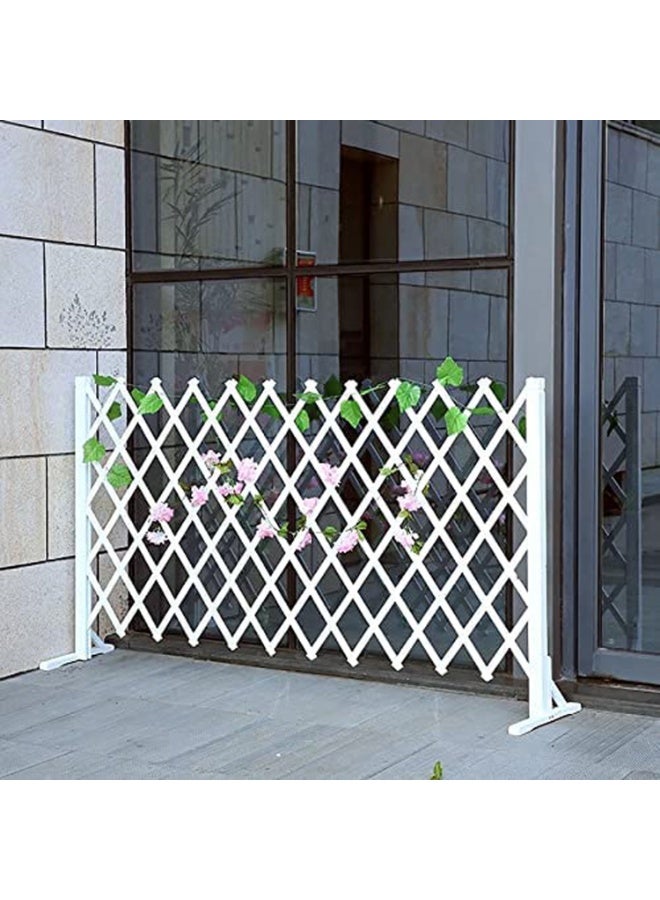 LINGWEI Wooden Expandable Trellis Fence 98x120cm  Freestanding Garden Fence & Pet Gate - Image 3