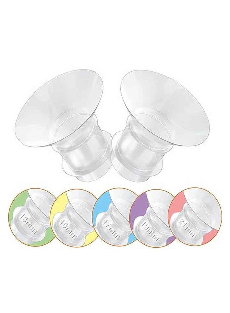 Wearable Breast Pump Accessories – 13mm, 15mm, 17mm, 19mm, 21mm, 24mm Silicone Flange Inserts | Soft Breast Pump Shields for Comfortable & Efficient Pumping | Compatible with Most Wearable Breast Pumps - Image 1