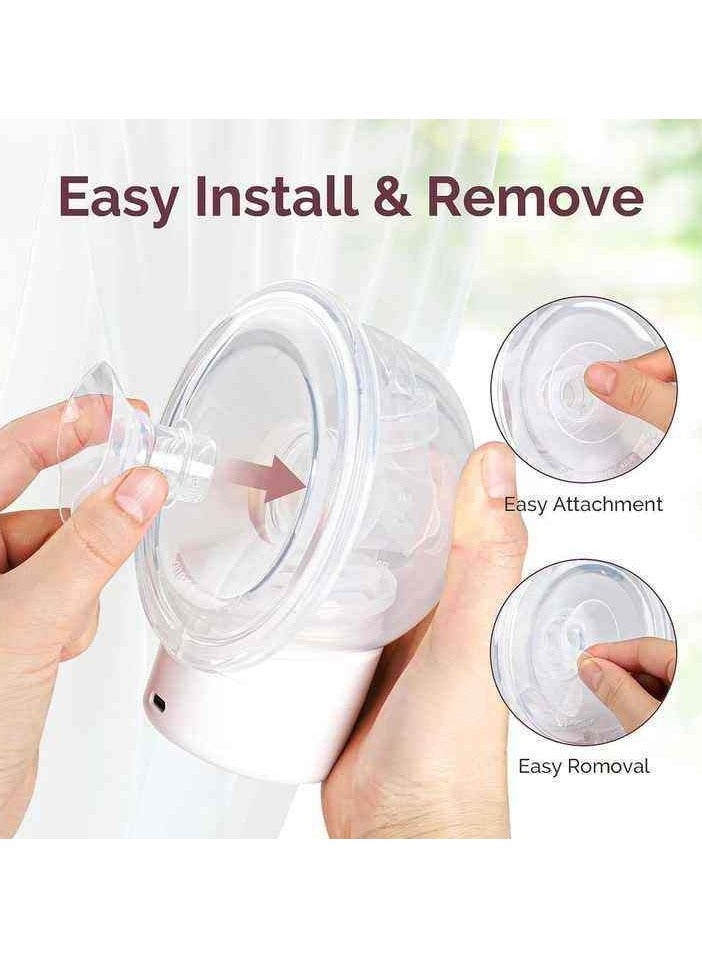 Wearable Breast Pump Accessories – 13mm, 15mm, 17mm, 19mm, 21mm, 24mm Silicone Flange Inserts | Soft Breast Pump Shields for Comfortable & Efficient Pumping | Compatible with Most Wearable Breast Pumps - Image 4