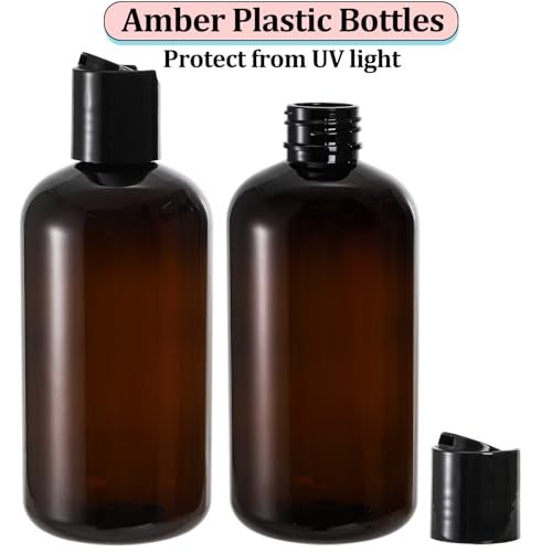 Bekith 16 Pack 8oz Plastic Squeeze Bottles with Disc Cap, Travel Containers For Shampoo, Lotions, Liquid Body Soap, Creams - Image 5