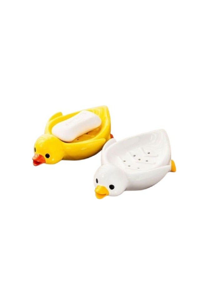 Attractive Duck-shaped Soap Dispenser With Drain Holes - Image 1