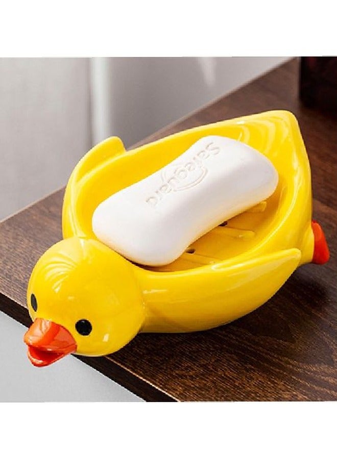 Attractive Duck-shaped Soap Dispenser With Drain Holes - Image 3